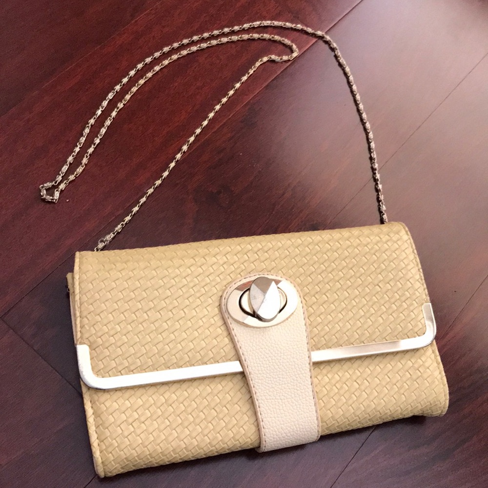Bamboo crossbody clutch
